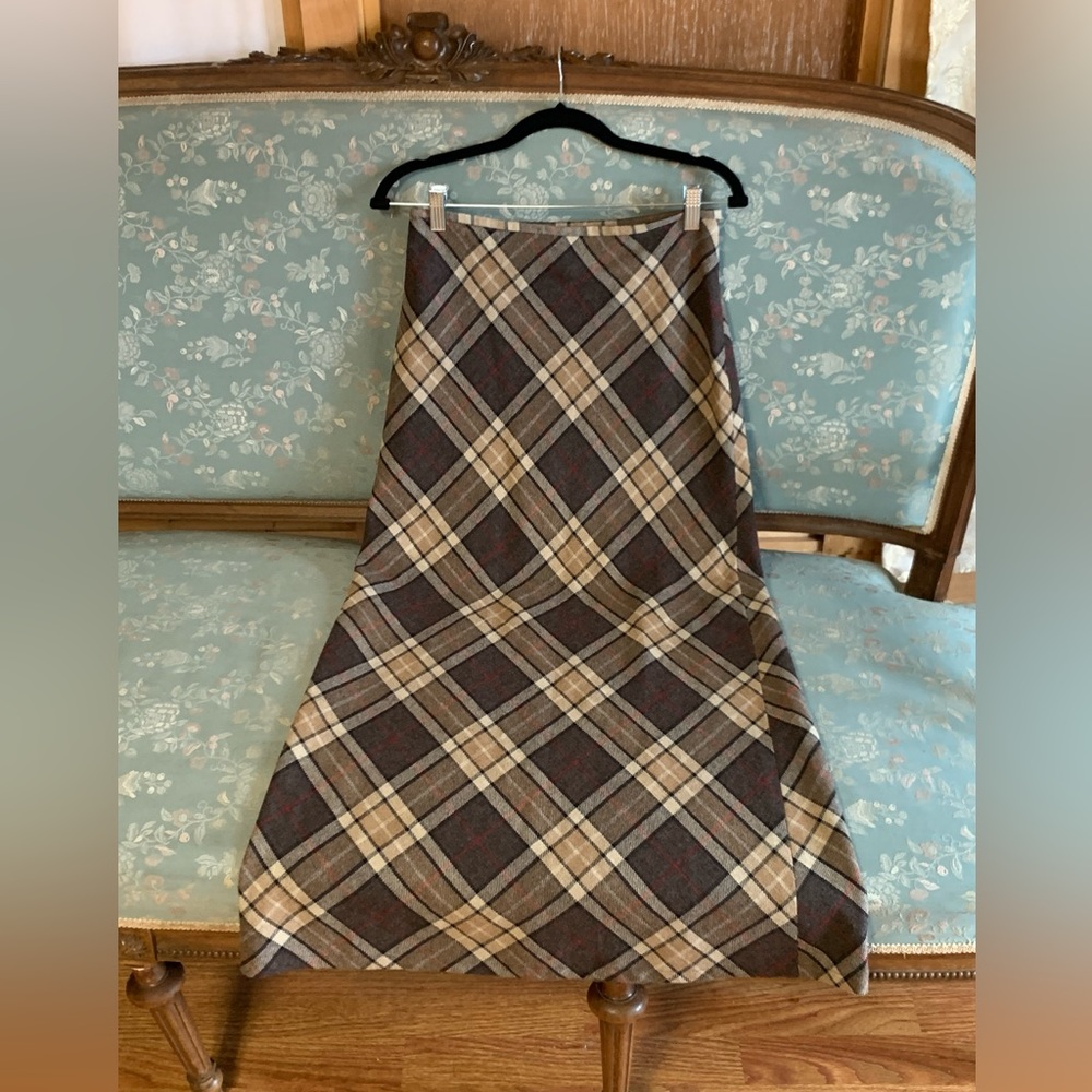 Vintage Bias Cut Wool Skirt - Picture 3 of 4